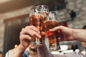 Why Diageo Stock Dropped on Friday: https://g.foolcdn.com/editorial/images/754756/beer-drinking-socializing-friends-1.jpg