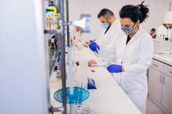Sarepta Therapeutics Stock Has 73% Upside, According to 1 Wall Street Analyst: https://g.foolcdn.com/editorial/images/767473/researchers-pipette-samples-at-lab-bench.jpg