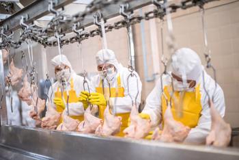 Tyson Foods Slashes Guidance: Buy On the Dip?: https://g.foolcdn.com/editorial/images/731512/meat-processing-plant-assembly-line.jpg