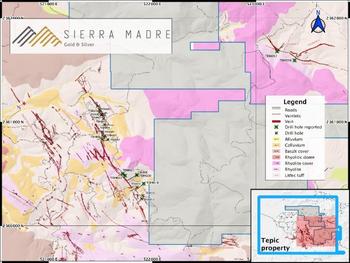 Sierra Madre Drilling Intersects 4.35 Meters of 309 G/T Ageq & 2.5 Meters of 296 G/T Ageq at the New Taunas Discovery at Tepic Project, Nayarit: https://www.irw-press.at/prcom/images/messages/2023/71657/15082023_EN_SM_News%20ReleaseFInal55877.001.jpeg