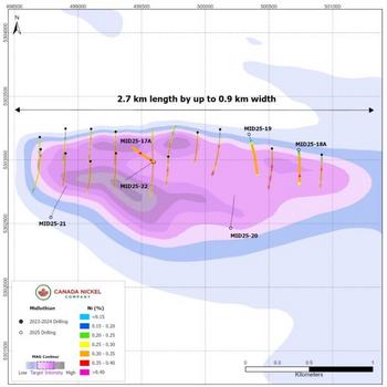 Canada Nickel meldet weitere positive Explorationsbohrergebnisse vom Nickel-Sulfid-Grundstück Midlothian : https://www.irw-press.at/prcom/images/messages/2025/81180/250925_DE_CanadaNickel.001.jpeg
