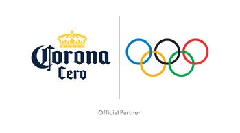 International Olympic Committee and AB InBev Announce Worldwide Olympic Partnership: https://mms.businesswire.com/media/20240112957702/en/1997111/5/03_CORONA_CERO_AND_OLYMPIC_RINGS_Full_Color_Official_Partner_A.jpg