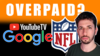 Did Google's YouTube Overpay for NFL Sunday Ticket?: https://g.foolcdn.com/editorial/images/714248/google.png