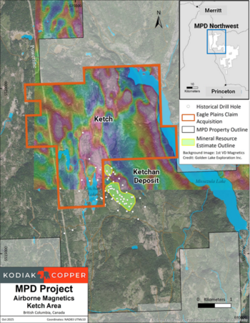 Kodiak Strategically Expands MPD Project With Acquisition of Adjacent Claims and Initiates Soil Program: https://www.irw-press.at/prcom/images/messages/2025/81444/2025-10-20KetchAcquisition(final)_KODIAK.002.png