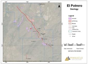 Pinnacle Identifies Gold-Silver Mineralization at Historic La Dura Mine, Extending Mineralized Horizon to Almost 500 Metres: https://www.irw-press.at/prcom/images/messages/2025/81809/PINN2025-11-12PinnacleIdentifiesGold-SilverMineralizationatLaDuraMine.001.jpeg