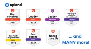 Upland Software Earns 30+ Badges in G2’s Fall 2023 Market Reports: https://mms.businesswire.com/media/20230914967040/en/1889718/5/Upland_All_Fall_2023.jpg