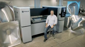 Desktop Metal Now Shipping the Figur G15 – a Digital Sheet Metal Forming Machine that Eliminates the Need for Custom Tooling: https://mms.businesswire.com/media/20231206540661/en/1961874/5/Justin_Nardone_and_Figur_G15.jpg