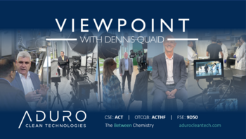 Aduro Clean Technologies wird in Viewpoint with Dennis Quaid gezeigt: https://ml.globenewswire.com/Resource/Download/2a9ec9ab-a714-46a5-8f92-37eba109762b/image1.png