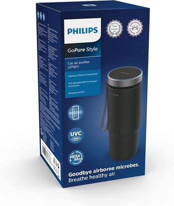 Hol Dir Saubere Luft für Unterwegs: Philips GoPure Style GP5611 Autoluftreiniger - Jetzt 20% Sparen!: https://m.media-amazon.com/images/I/71vaUGJXzBS._AC_SL1500_.jpg