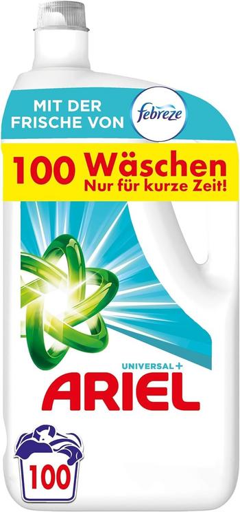 Sparen und Strahlen: Ariel Universal+ Waschmittel Jetzt 39% Günstiger!: https://m.media-amazon.com/images/I/71FXOGK2UQL._AC_SL1500_.jpg