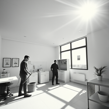 Amadeus IT: Der unsichtbare Riese des Reisens legt vorPhoto, wide shot, wide-angle lens,  Janitorial service, Midday, harsh overhead sunlight, directional sunlightt, photo by Ansel Adams: https://img.midjourneyapi.xyz/temp/4d4e885c-79e9-4b8f-bd91-e9721cd7c2e9.png