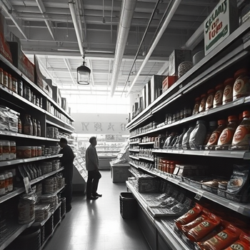 Dell Medical School setzt auf Rackspace für wegweisende Cloud-Strategie: Aufbau eines akademischen medizinischen Zentrums ohne klassische RechenzentrenPhoto, wide shot, wide-angle lens,  Specialty food store, Midday, harsh overhead sunlight, directional sunlightt, photo by Ansel Adams: https://img.midjourneyapi.xyz/temp/7a8f69d5-c26e-46d9-b403-d3e5e9562eca.png