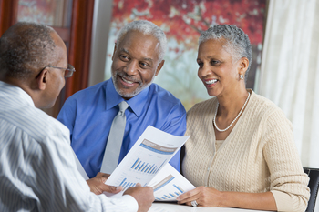 Here's Exactly How I Plan to Spend My Social Security Checks in Retirement: https://g.foolcdn.com/editorial/images/840751/couple-with-financial-advisor.jpg