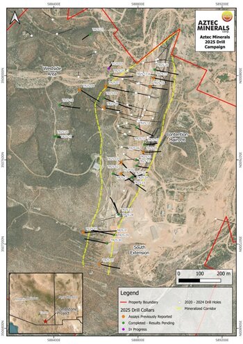 Aztec erweitert Bohrprogramm auf Projekt Tombstone in Arizona: https://www.irw-press.at/prcom/images/messages/2025/82074/Aztec_041225_DEPRCOM.001.jpeg