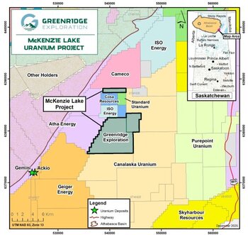 Greenridge Exploration Identifies Uranium Targets from Airborne Electromagnetic Survey at the McKenzie Lake Uranium Project in Northern Saskatchewan: https://www.irw-press.at/prcom/images/messages/2025/82168/GreenridgeExploration_111225_PRCOM.001.jpeg