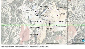 EQS-News: North Peak Confirms Historic Waste Rock Pile Mineralisation with Sonic Drilling and Completion of 2025 Reverse Circulation Exploration Drilling Program at Prospect Mountain, Nevada: https://images.newsfilecorp.com/files/9875/278650_8f0c0f9834afb802_002.jpg