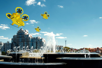 Forget Joby Aviation: This Dividend Defense Stock Is a Smarter Play on Next-Gen Air Supremacy: https://g.foolcdn.com/editorial/images/848181/yellow-electric-air-taxis-over-a-cityscape.jpg