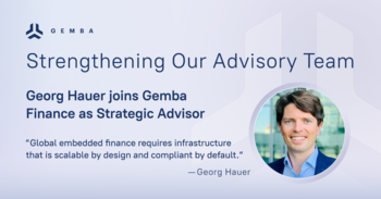 Gemba ernennt den Fintech-Experten Georg Hauer zum strategischen Berater für globale Skalierung und regulatorische Expansion: https://ml-eu.globenewswire.com/Resource/Download/4d0f9788-87d9-4e93-882c-c902fa6b44a0/image1.png
