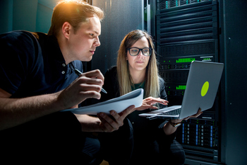 Better Artificial Intelligence (AI) Stock: Broadcom vs. Nvidia: https://g.foolcdn.com/editorial/images/837807/two-engineers-working-on-a-data-center.jpg