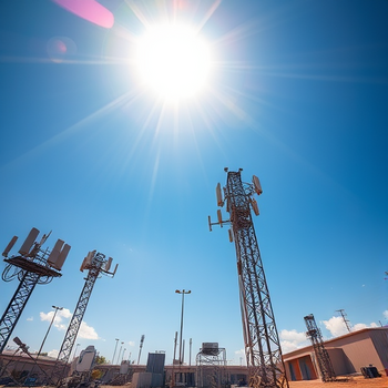 Siemens Aktie: Verkaufsdruck nimmt zuPhoto, wide shot, wide-angle lens,  Telecom equipment supplier, Midday, harsh overhead sunlight, directional sunlightt, photo by Thomas Heaton: https://img.theapi.app/temp/3967c11c-b755-4d39-87d0-acc853384c80.png