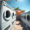 S&P Global und der Ölmarkt: Tarife und Elektrizität im FokusPhoto, wide shot, wide-angle lens,  Laundry service, Midday, harsh overhead sunlight, directional sunlightt, photo by Thomas Heaton: https://img.theapi.app/temp/7d06f1e2-46d1-4cac-90e0-6cc2313e43fe.png