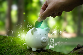 3 Green Energy Stocks to Buy While the Rest of the Market Is Distracted by Oil: https://g.foolcdn.com/editorial/images/863011/piggy-bank-with-a-leaf.jpg