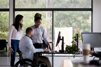 Meta Released a New AI Model. Should You Buy the Stock Now?: https://g.foolcdn.com/editorial/images/864566/meeting-office-business-group-wheelchair-disability.jpg