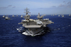3 Defense Stocks to Buy in April: https://g.foolcdn.com/editorial/images/865083/carrier-strike-group-spearheaded-by-uss-ronald-reagan-at-sea.jpg