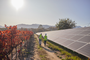 Better Utility Stock: American Electric Power vs. NextEra Energy: https://g.foolcdn.com/editorial/images/865075/two-engineers-walk-down-a-dirt-path-alongside-solar-panels-getty.jpg