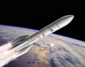 Can Europe Compete With SpaceX Launch Price? Only If Elon Musk Says "Yes.": https://g.foolcdn.com/editorial/images/867455/artists-conception-of-ariane-6-rocket-is-esa.jpg