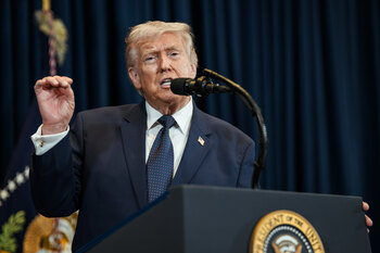 The Likelihood of a Stock Market Crash Under President Donald Trump Is Rapidly Rising -- and There's One Undeniable Catalyst to Blame: https://g.foolcdn.com/editorial/images/867326/president-donald-trump-wh-photo-press-podium-daniel-torok.jpg