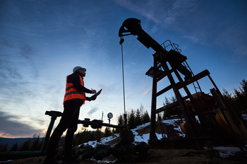 Chevron Is Negotiating for a Stake in a Massive Oilfield in Iraq. 2 Key Takeaways for Investors.: https://g.foolcdn.com/editorial/images/857734/a-person-looking-up-at-an-oil-pump.jpg
