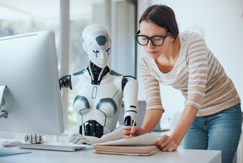 Why Elon Musk's Big Bet on Robotics Comes With Significant Risks for Tesla Shareholders: https://g.foolcdn.com/editorial/images/858355/a-robot-working-with-a-human.jpg